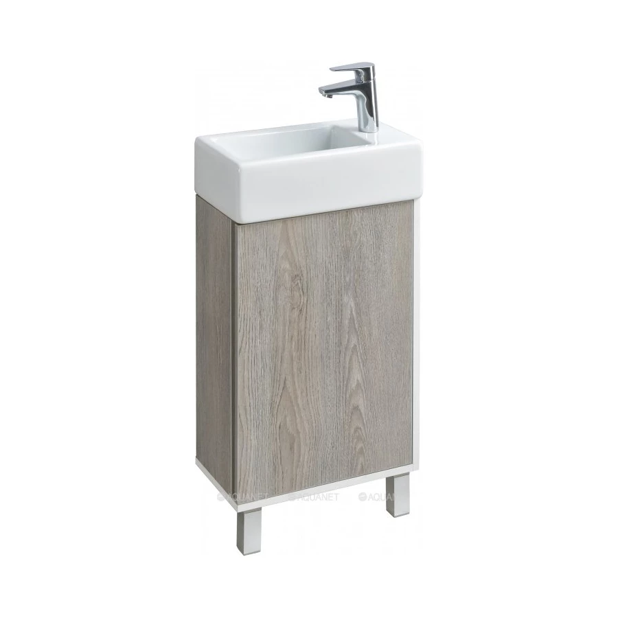 Тумба под раковину Aquaton Эмма белый дуб наварра 1A221601EAD80 44,8х62,5 см