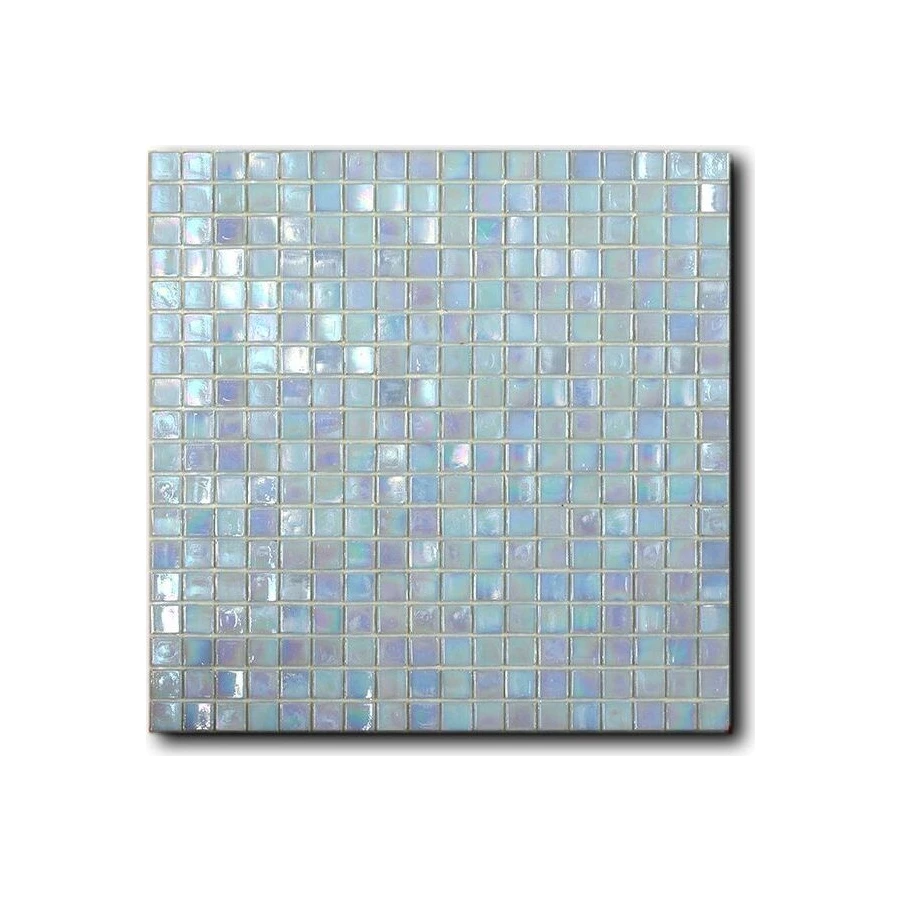 Мозаика стеклянная Art&Natura Classic Glass Isabeli 1 15x15 глянцевая голубая 29,5x29,5 см