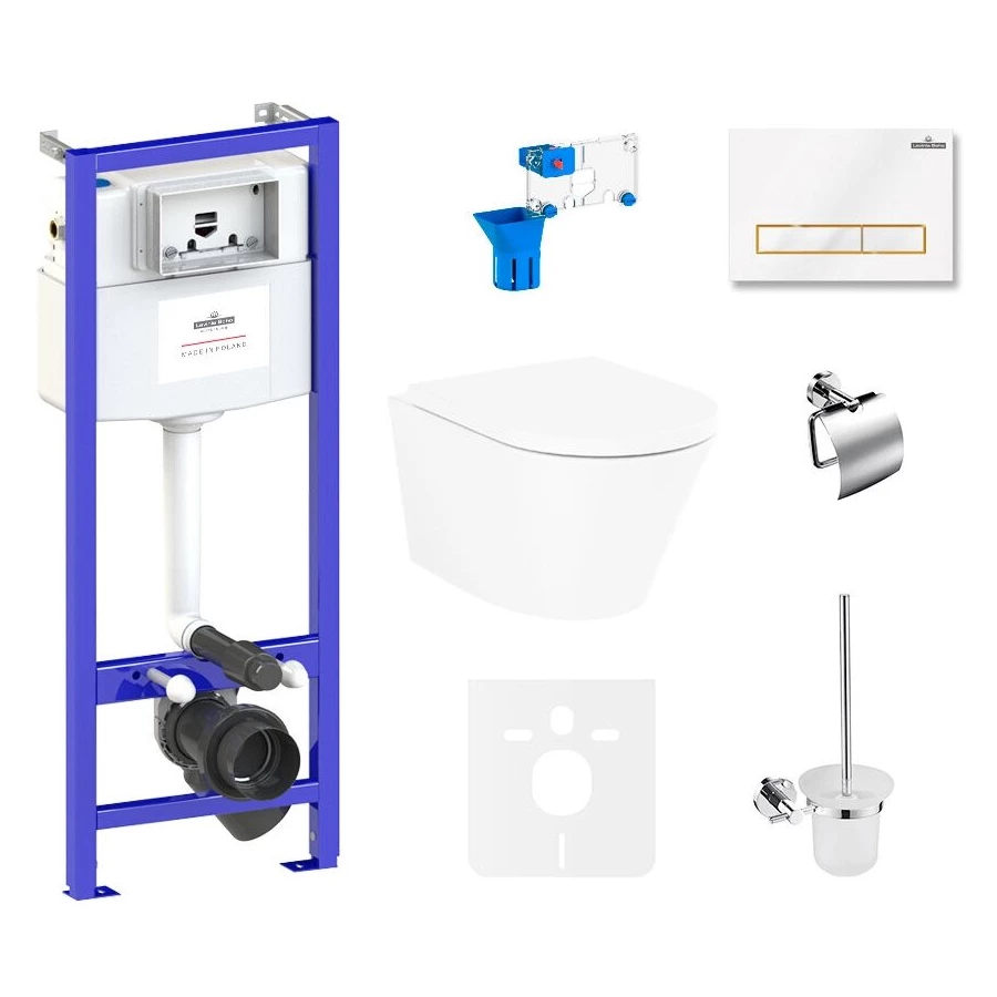 Унитаз Lavinia Boho Relfix Biore Rimless 75110368 (комплект 9 в 1)