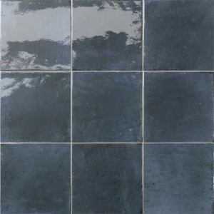 Керамогранит Dune Ceramica Agadir Lago глянцевый синий 188577 14,7х14,7 см