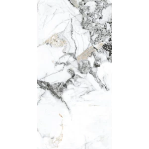 Керамогранит Basconi Home Bianco Gold-1 full body polished gold BHW-0035-1 120х60х0,8 см