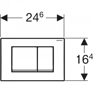 Смывная клавиша Geberit Delta 30 для двойного смыва Альпийский белый 115.137.11.1