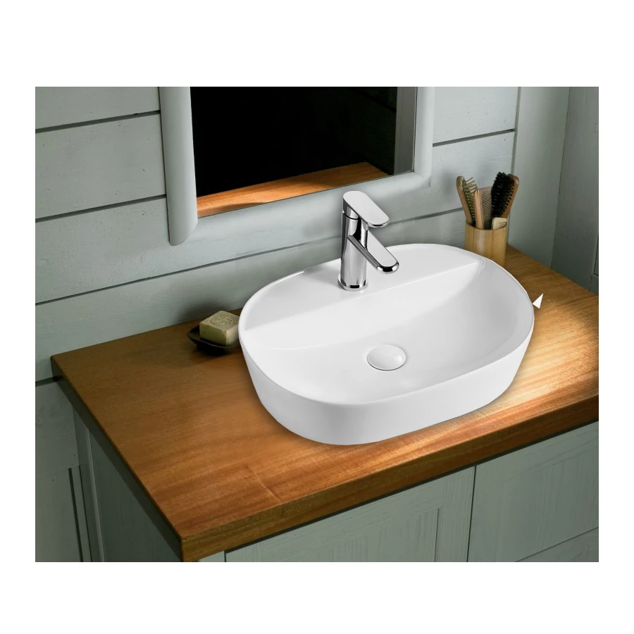 Раковина Azario накладная белый AZ-2202 50.5х38.5х12 см