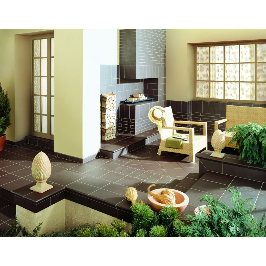 Плитка базовая Paradyz Natural Brown Klinkier B1a матовая коричневая 30x30 см