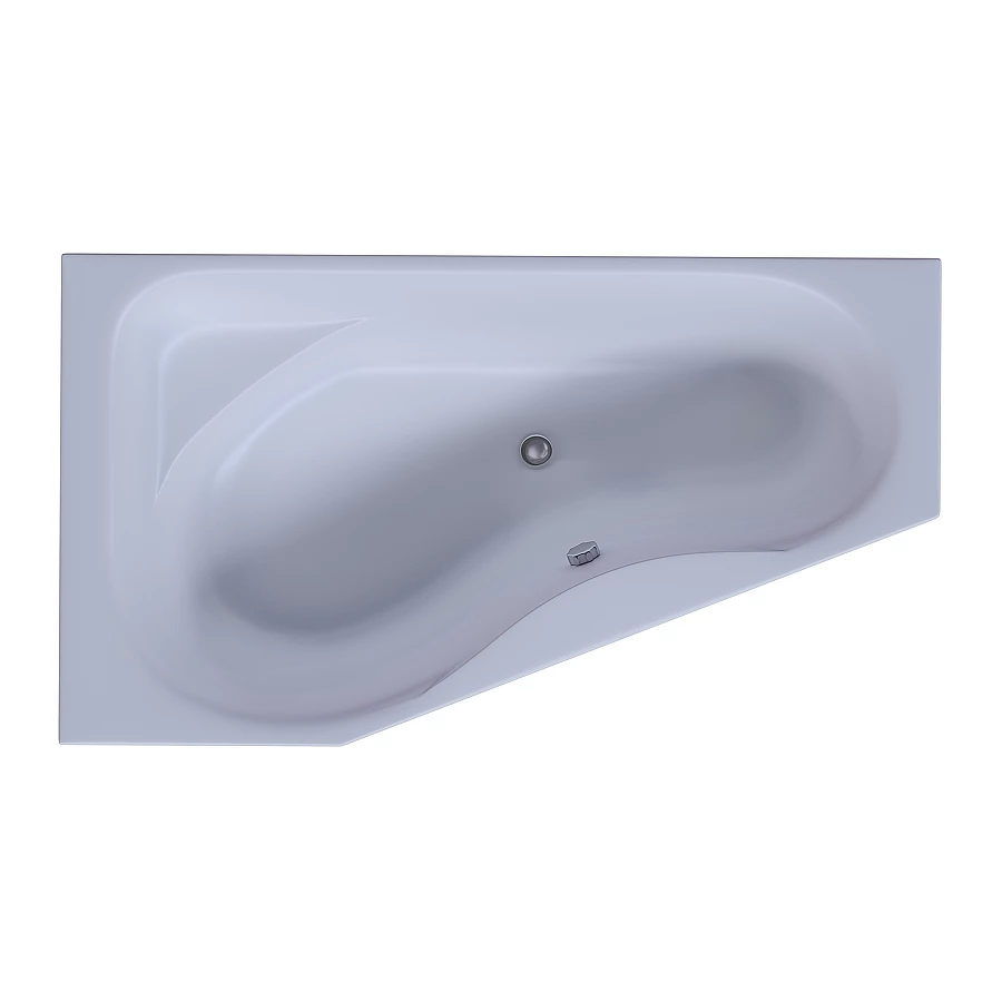 Ванна акриловая Aquatek Медея левая без гидромассажа MED180-0000007 170х95 см