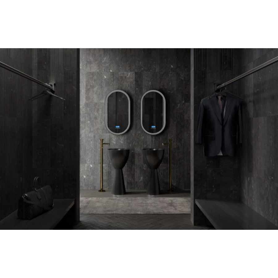 Карбоновая раковина Abber Karbon черная AK2003 45х45 см