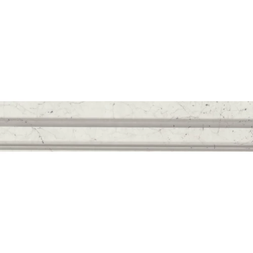 Бордюр Italon Шарм Экстра Каррара Лондон / Charme Extra Carrara London глянцевый белый 600090000450 25х5 см
