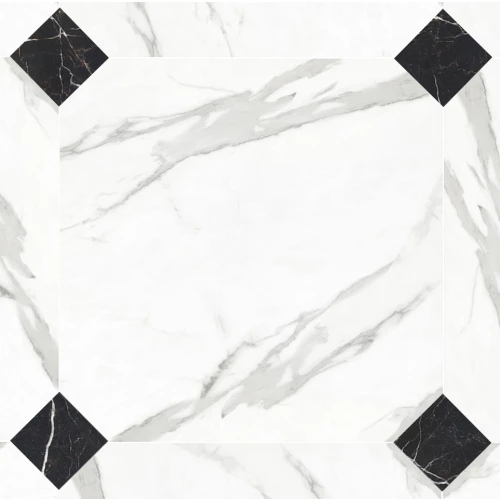 Керамический гранит LeeDo Ceramica Marble Porcelain глазурованный Calacatta Pol октагон BMB8561CP 60x60 см