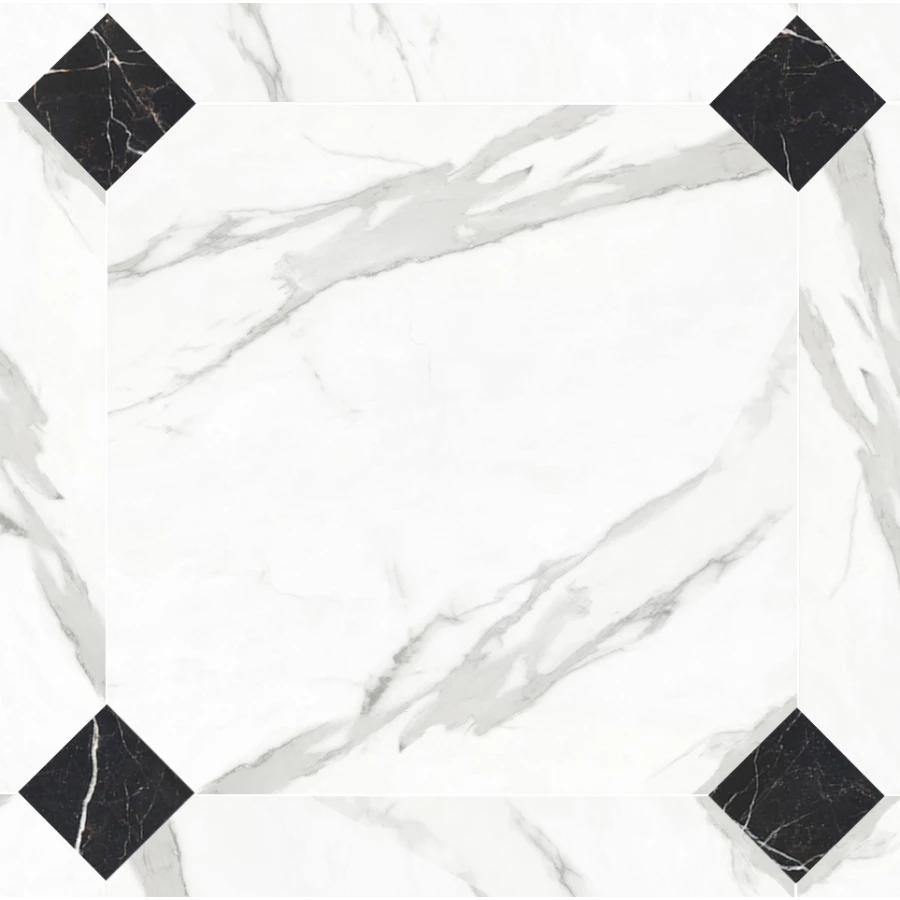 Керамический гранит LeeDo Ceramica Marble Porcelain глазурованный Calacatta Pol октагон BMB8561CP 60x60 см