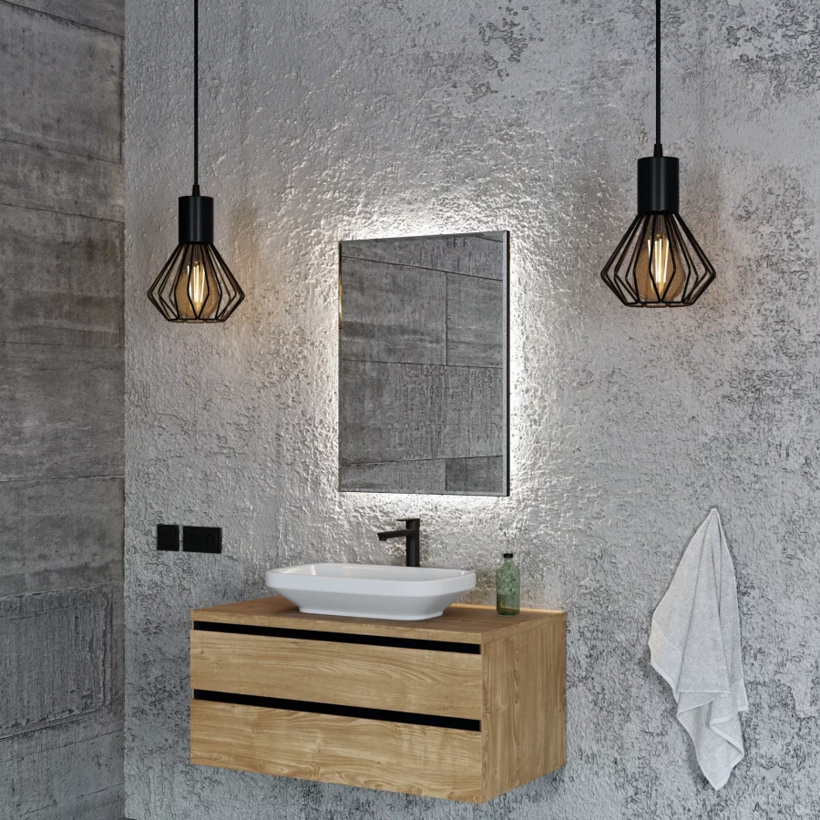 Зеркало Mebelvann с подсветкой Беладжио Z_BLJ_BL_800х600 60x80 см