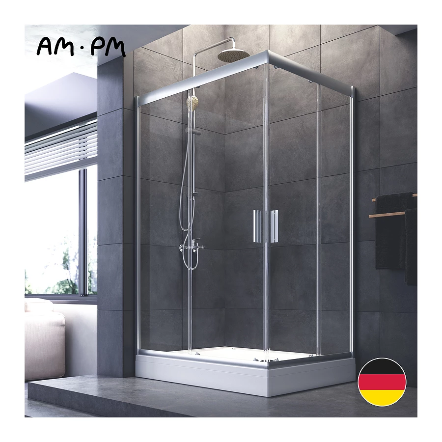 Душевое ограждение Am Pm Gem без поддона W90G-404-120290-MT 120х90 см