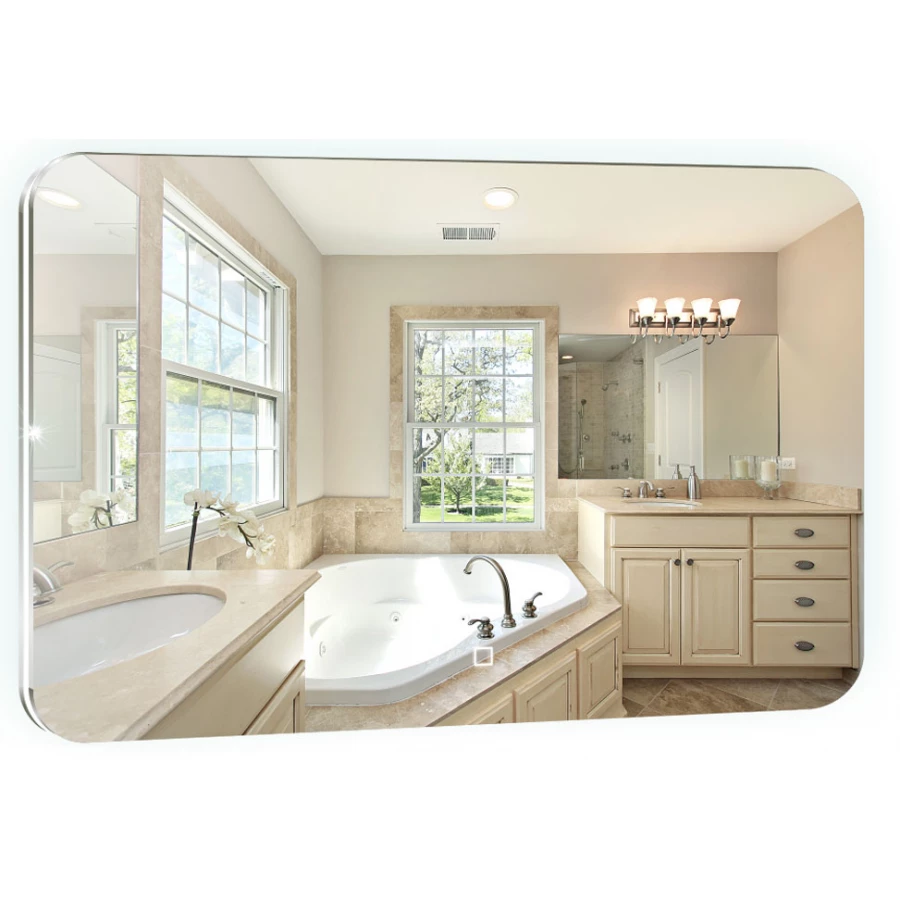 Зеркало Azario Паллада с подсветкой сенсорный выключатель с функцией диммера LED-00002244 91.5х68.5 см