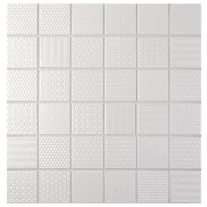 Мозаика Bonaparte Керамогранитная мозаика Nevada 48х48 глянцевая белая 30,6х30,6 см