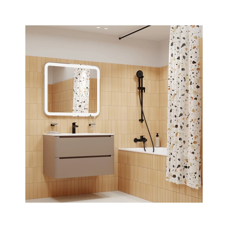 Смеситель для ванны Iddis Ray черный RAYBL02i02WA