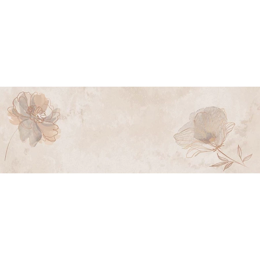 Плитка настенная El Molino Gabana Decor Bone матовая с блеском бежевая 90х30 см