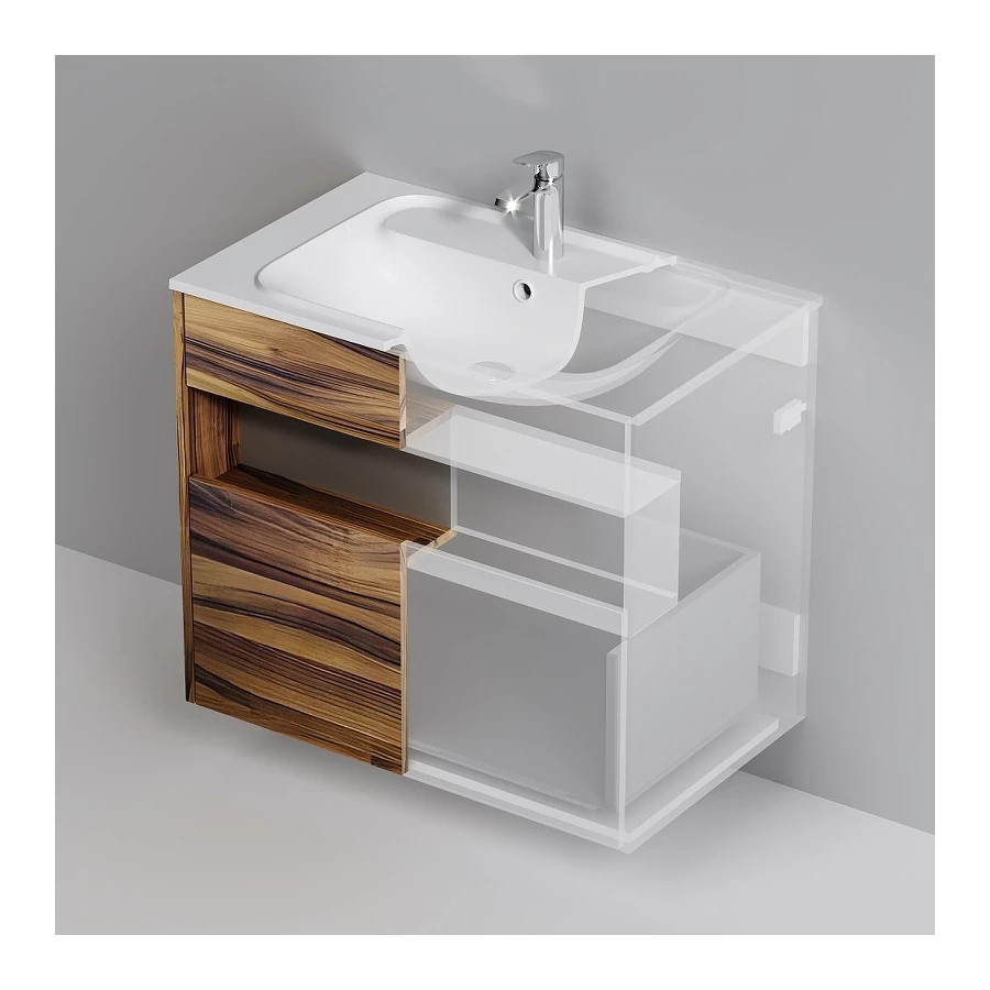 База под раковину Am Pm Func с нишей и 1 ящиком дуб крафт универсальная M8FFUX0801OF 80 см