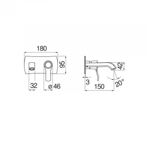 Смеситель для раковины Nobili Sofi SI98198CR
