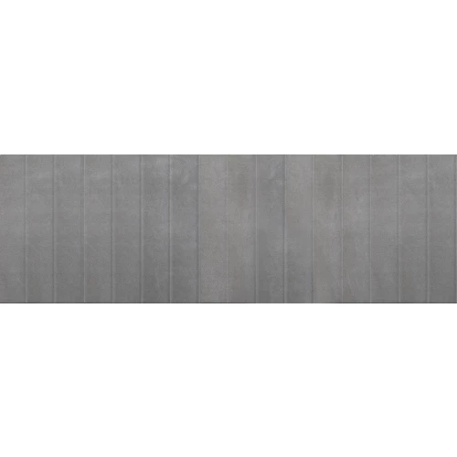 Плитка настенная Eurotile Ceramica Континуум Грэй рельефная матовая серая 876 100x32,5 см
