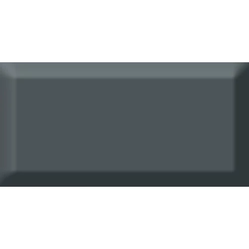 Плитка настенная Absolut Keramika Monocolor Antracita Biselado Brillo ABC0000097 15х7.5 см