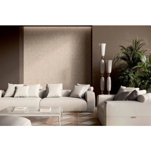 Керамогранит Versace Leatherwood Window Biscuit Nat 3D R матовый бежевый PF60020117 60х60 см