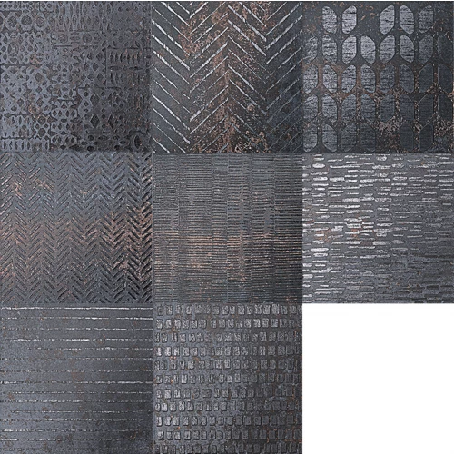 Декор Serenissima Costruire Lamiera Mix Nero 1062873 25х25 см