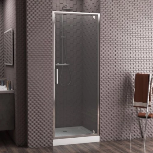 Душевая дверь Bravat Drop в нишу одна распашная дверь BD090.4110A 90х200 см