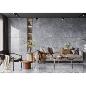 Керамогранит Realistik Oasis Graphite Lapato Carving серый 120х60 см