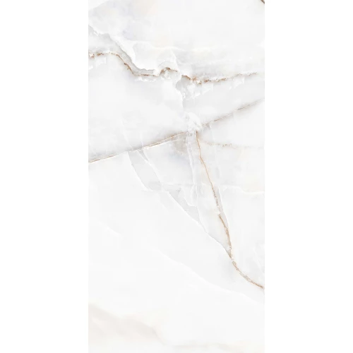 Керамогранит lamore Ceramic Gloss 60х120 Onyx Bianco глянцевый белый 60/120-045 120х60 см