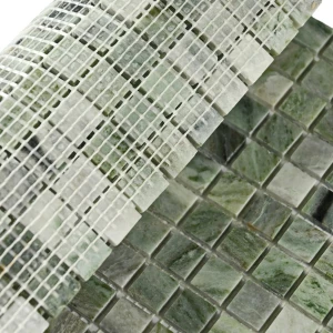 Мозаика Bonaparte Каменная мозаика Monaco-15 slim Pol 15х15 зеленая 30,5х30,5 см