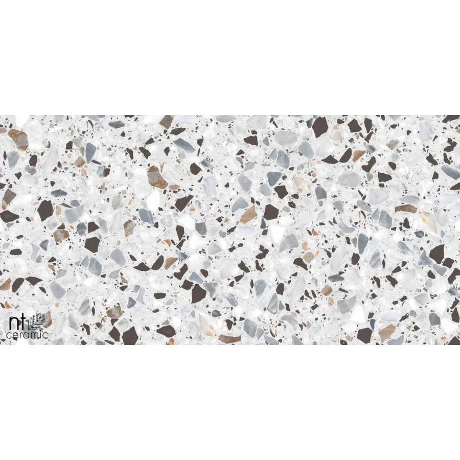 Керамогранит NT Ceramic Terrazzo White Матовый NTT99606 120х60 см