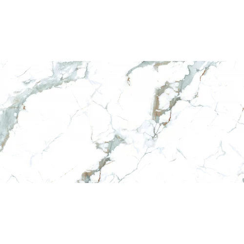 Керамогранит lamore Ceramic Gloss 60х120 Geo Bianco глянцевый бело-серый 60/120-026 120х60 см