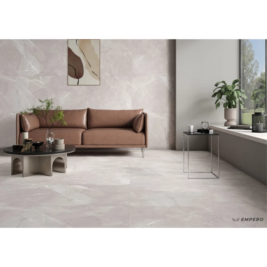 Керамогранит Empero Velure Engraving Cavalli гравированный матовый серый 01-00011076 120х60 см