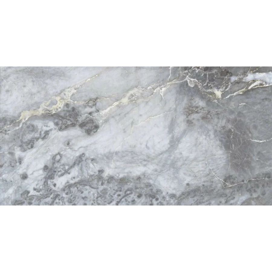 Керамогранит Planet Ceramics UKSE 12 глянцевый с золотом серый 120х60 см