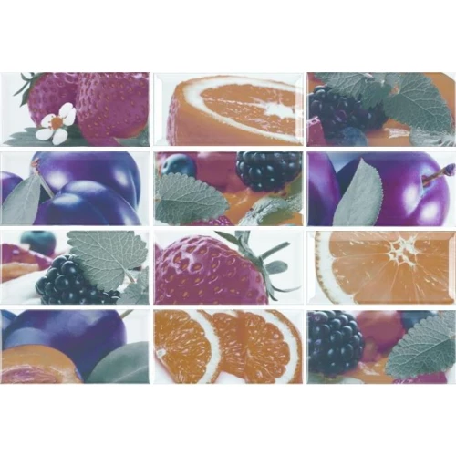 Декор Veneto Ceramicas Biselado - Decorado Siroco 12 плиток 10х20 см