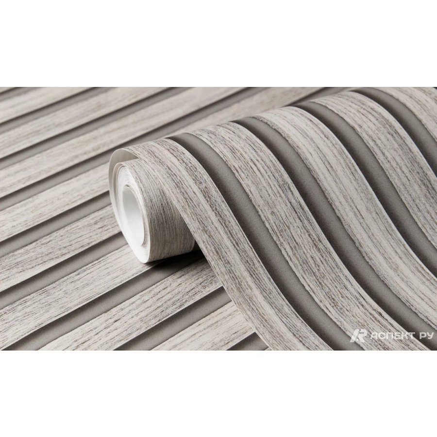 Обои флизелиновые Аспект Рейки серые 30276-28 1,06х10,05 м
