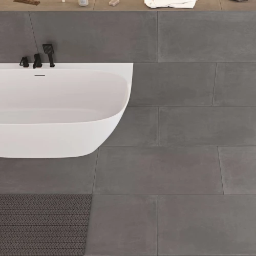 Керамогранит Neodom Concept Concrete Dark Matt матовый темно-серый N12542 120x60 см