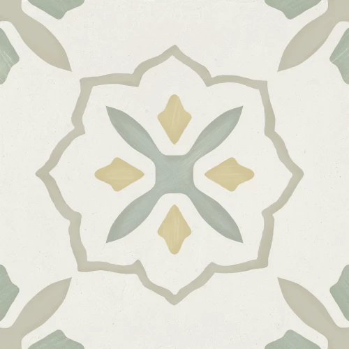 Керамогранит Harmony Peronda Llevant Taupe Cross LT матовый бело-зеленый 3386040463 22,3х22,3 см