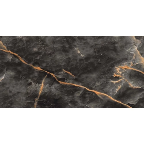 Керамогранит Gravita Volcanic Nero Shiny Sugar матовый черный 120х60 см