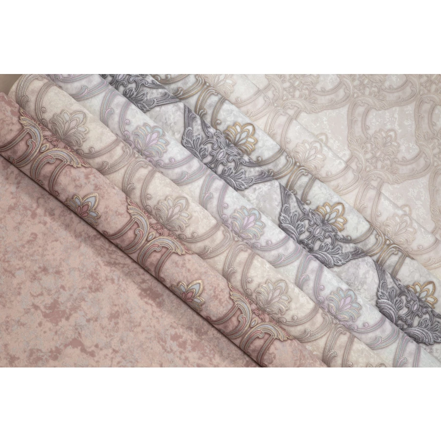 Обои флизелиновые Palitra Life Verona серые PL71608-16 1,06х10,05 м