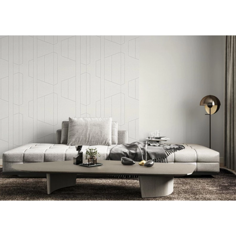 Обои флизелиновые Palitra Trend Trend Lines серые TC72376-14 1,06х10,05 м