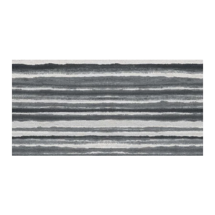 Керамогранит ABK Poetry Stone Reloaded Batik Graphite Nat Rett матовый серый PF60017874 120х60 см