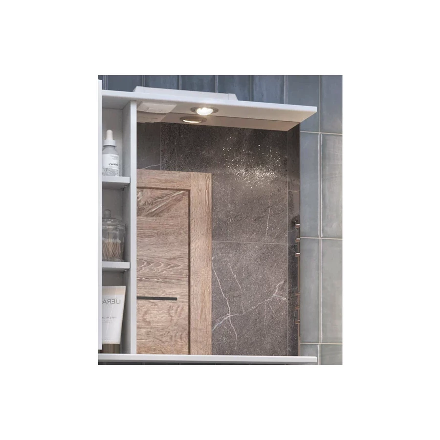 Зеркало шкаф Vigo Callao 700 навесной левый со спотом z.CAL.70.L.El 70x70 см