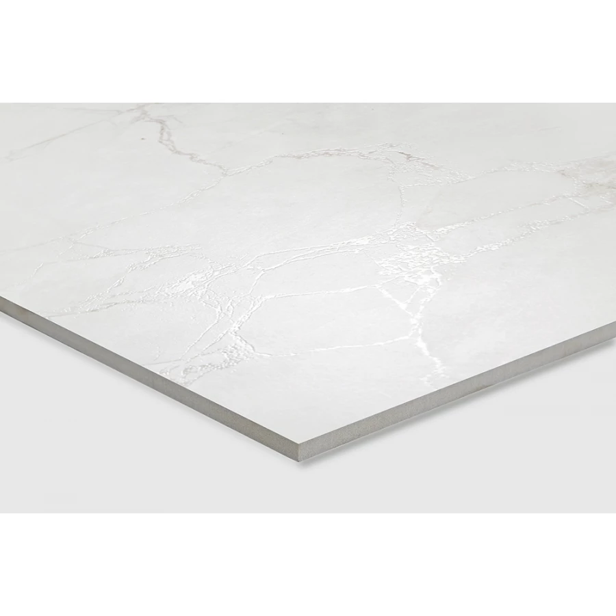 Керамогранит Arcadia Ceramica Arctic White Carving белый CR6008-A 60х60 см