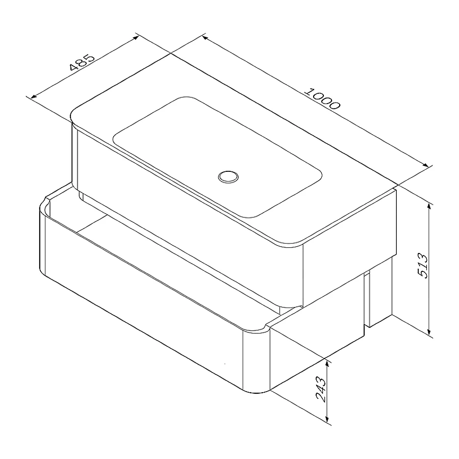 База под раковину Am Pm Sensation подвесная табачный дуб M30FHX1002TF 100 см