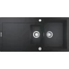 Композитная мойка с крылом Grohe K500 черный гранит 31646AP0 100х50 см