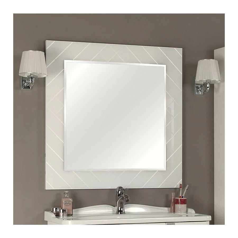 Зеркало Акватон Венеция 90 белое 1A155702VNL10