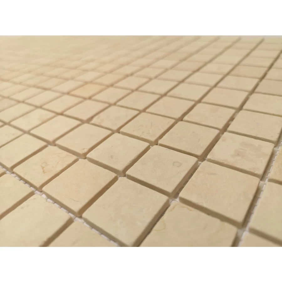 Мозаика из натурального камня Caramelle Mosaic Botticino MAT бежевый 29,8x29,8 см