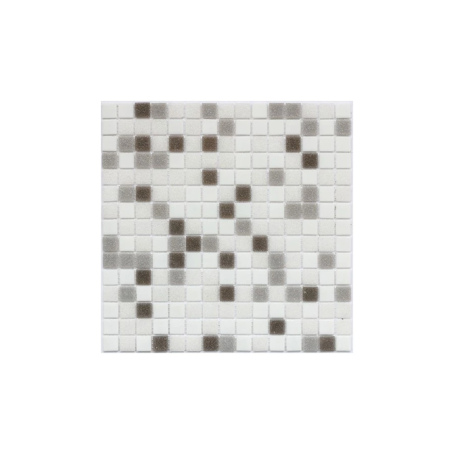 Мозаика Bonaparte Стеклянная мозаика Dorex 20х20 полуглянцевая серая 32,7х32,7 см