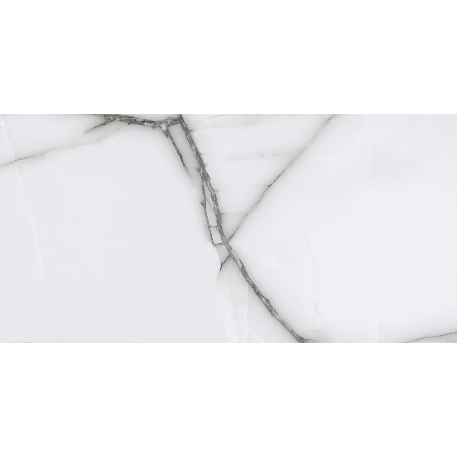 Керамогранит lamore Ceramic Gloss 60х120 Onyx Vista Gris глянцевый белый 60/120-046 120х60 см