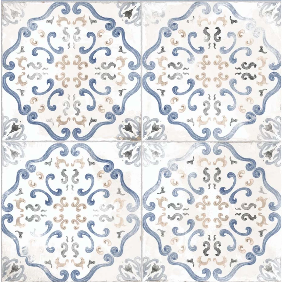 Керамогранит El Molino Alice Azul матовый синий 58x58 см